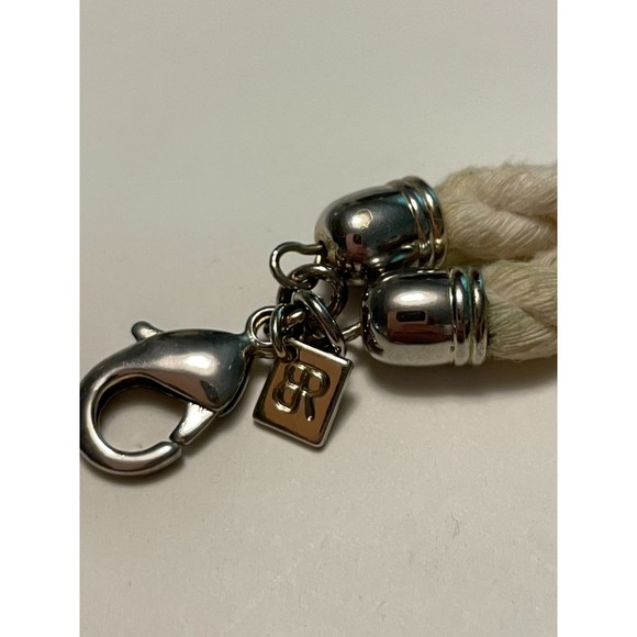 Banana Republic Turquoise Rhinestone Rope Corded Necklace, Coastal Sail - Picture 4 of 12